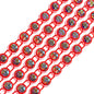 Rhinestone Banding 1yd 1row ss12 Tangerine Casing/ Crystal AB