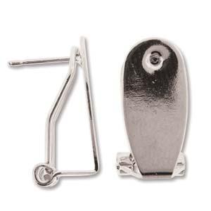 SP Fingernail clip earrings/pair