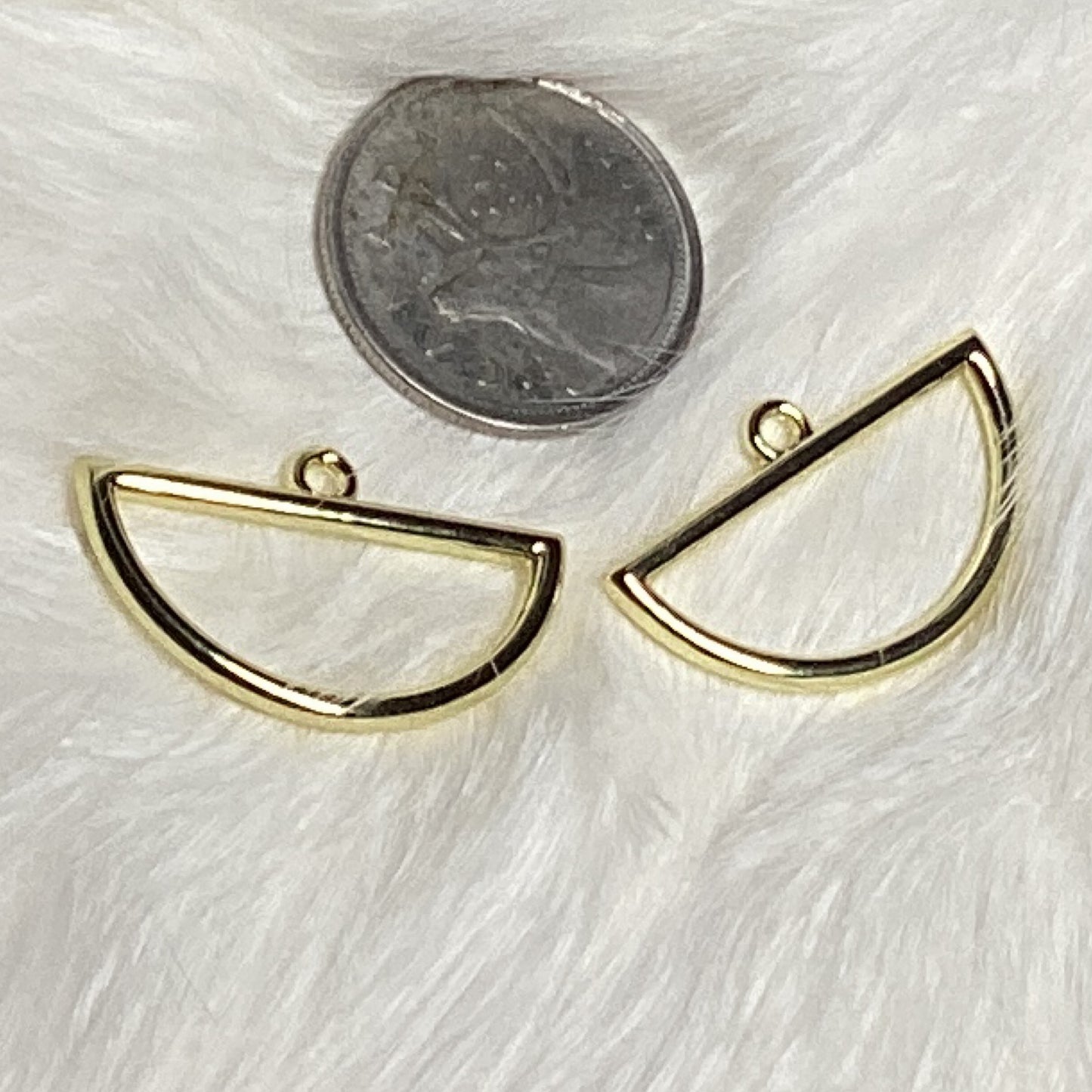 Gold plated half circle