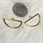 Gold plated half circle