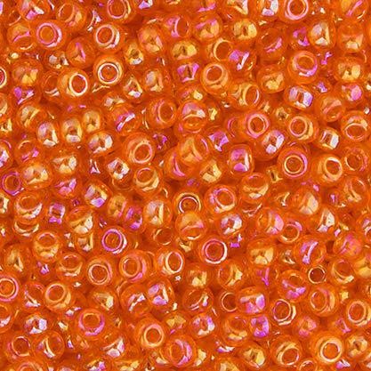 11/0 apx.22g Lt.Orange Transparent AB (0253V)