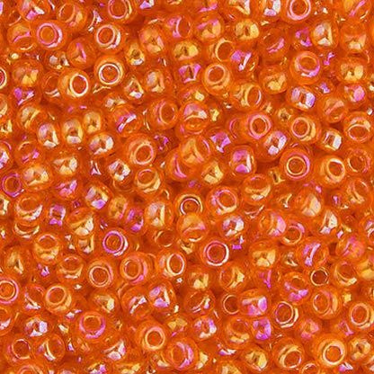 11/0 apx.22g Lt.Orange Transparent AB (0253V)