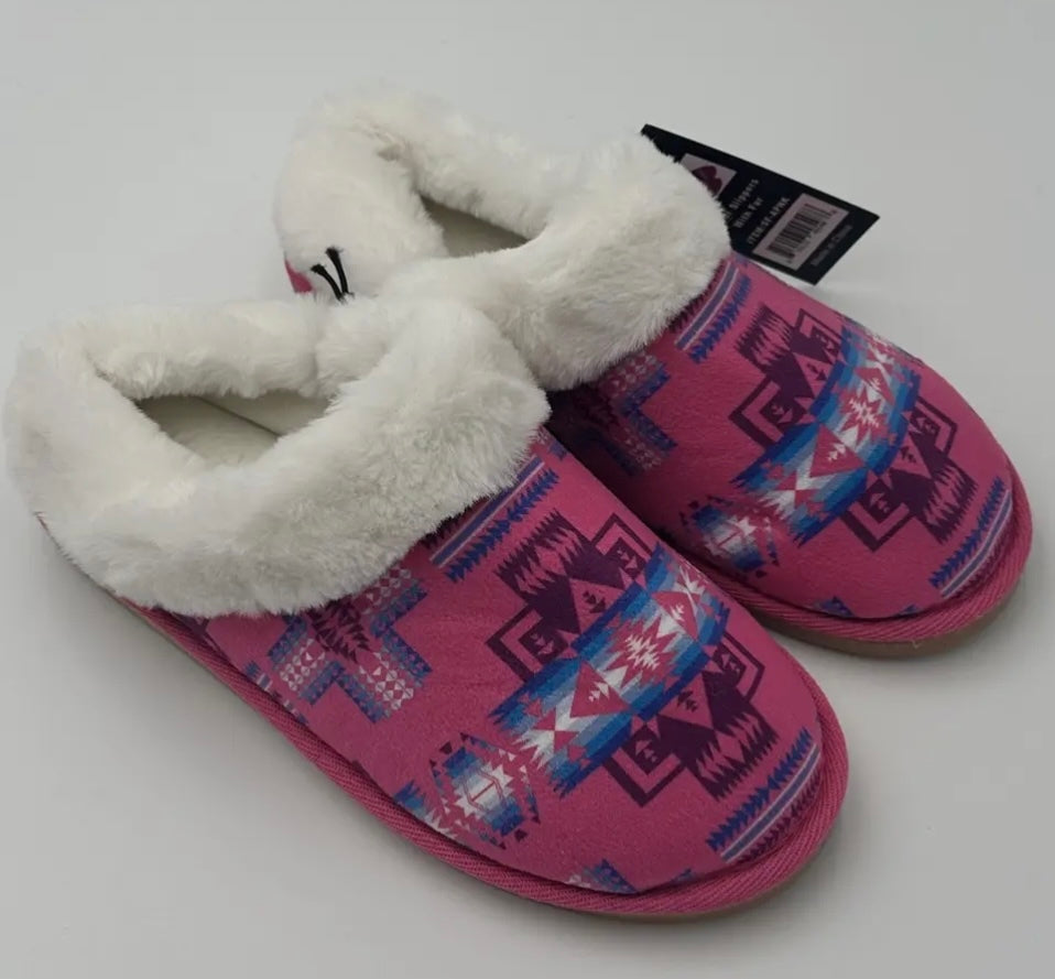 Nativo Indoor Slippers With Fur Pink