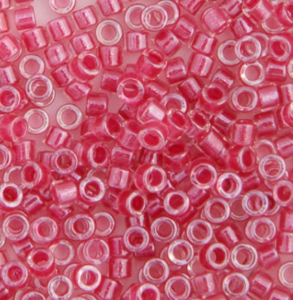 Sparkling Rose Lined Crystal Miyuki Delica Beads 10/0 (0902v)