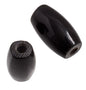HAIRBONEPIPES OVAL BLACK 0.5" Worked on Bone
