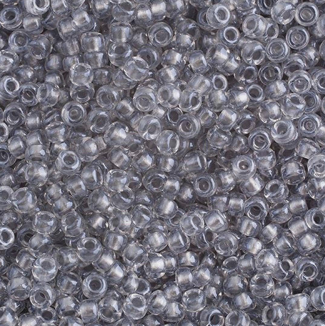 11/0 apx.22g Spkl Pewter Lined Crystal (0242V)