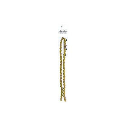 Rondelle 2 Strand 7in (apx78pcs) 4x6mm Transparent Light Amber w/Purple Luster