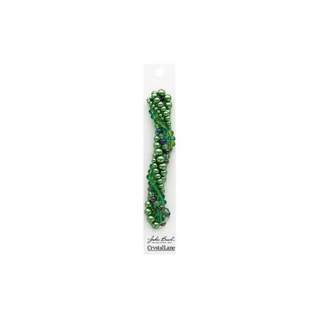 27290100-14  Bead Strands Green Hydrangea