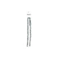 Rondelle 2 Strand 7in (apx58pcs) 6x8mm Transparent Half Silver Iris