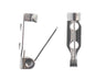 John Bead 10pcs (17mm) Stainless Steel Barpin Jewelry Findings Kit