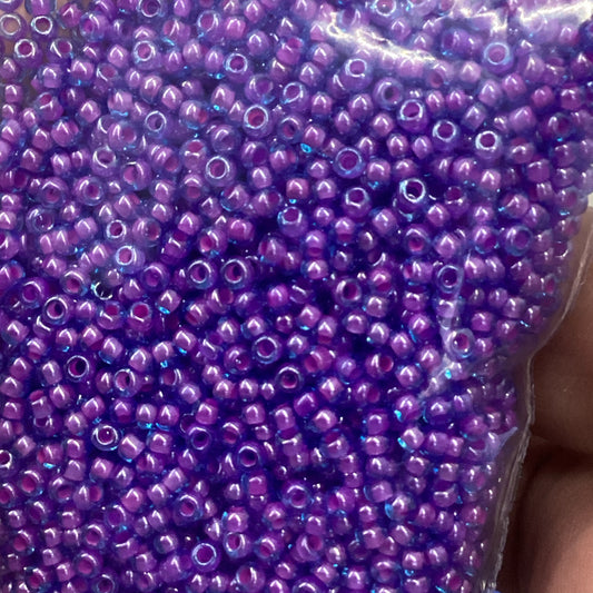 10/0 Fuchsia/Blue Czech Seed(42g)