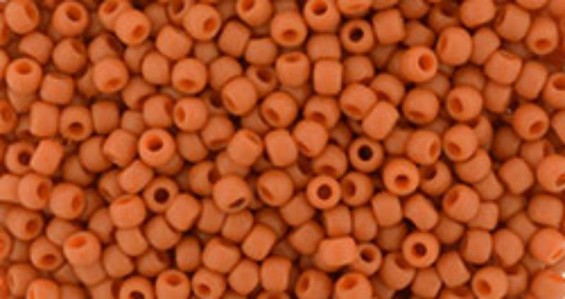11/0 toho semi glazed orange