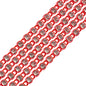Rhinestone Banding 1yd 1row ss8 Red Casing/ Crystal