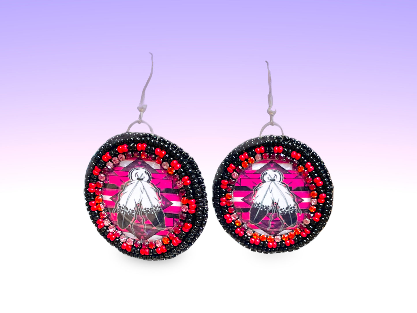 red feather hoops