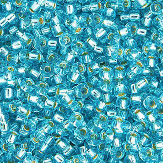 11/0 apx.22g Aqua Silver Lined (0018V)