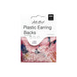 Plastic Earring Backs Clear 200pcs