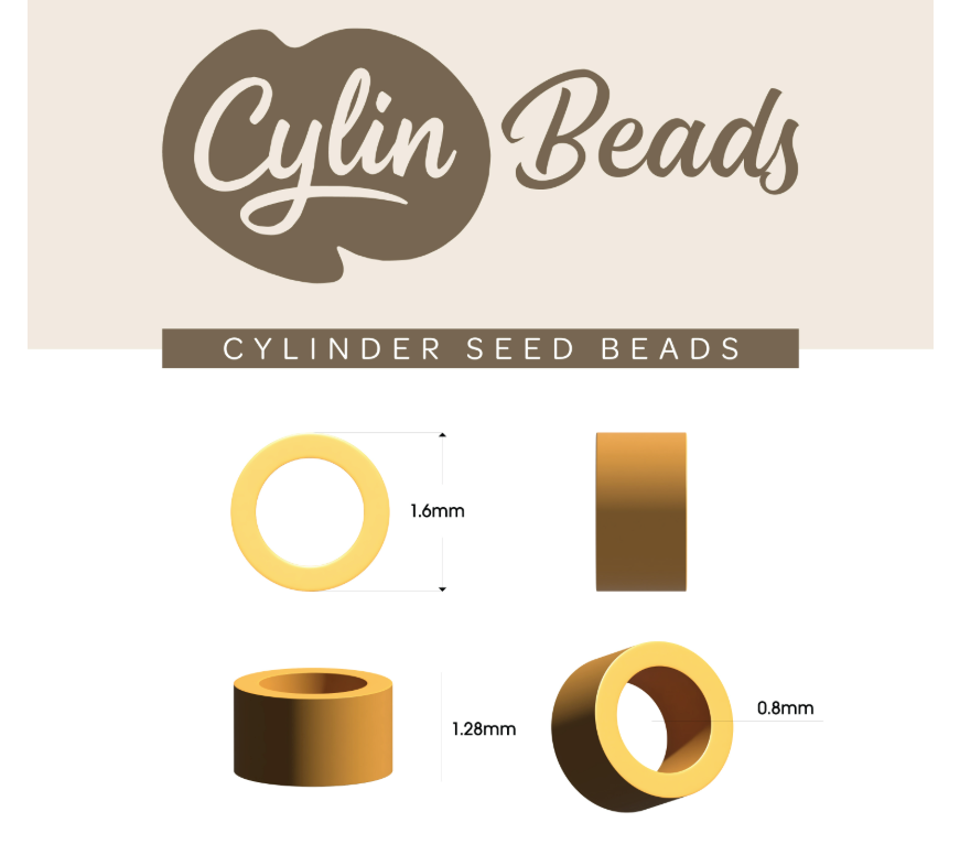 Cylin Bead 11/0 approx.23g Hank Glow in Dark - Grey (1153H)