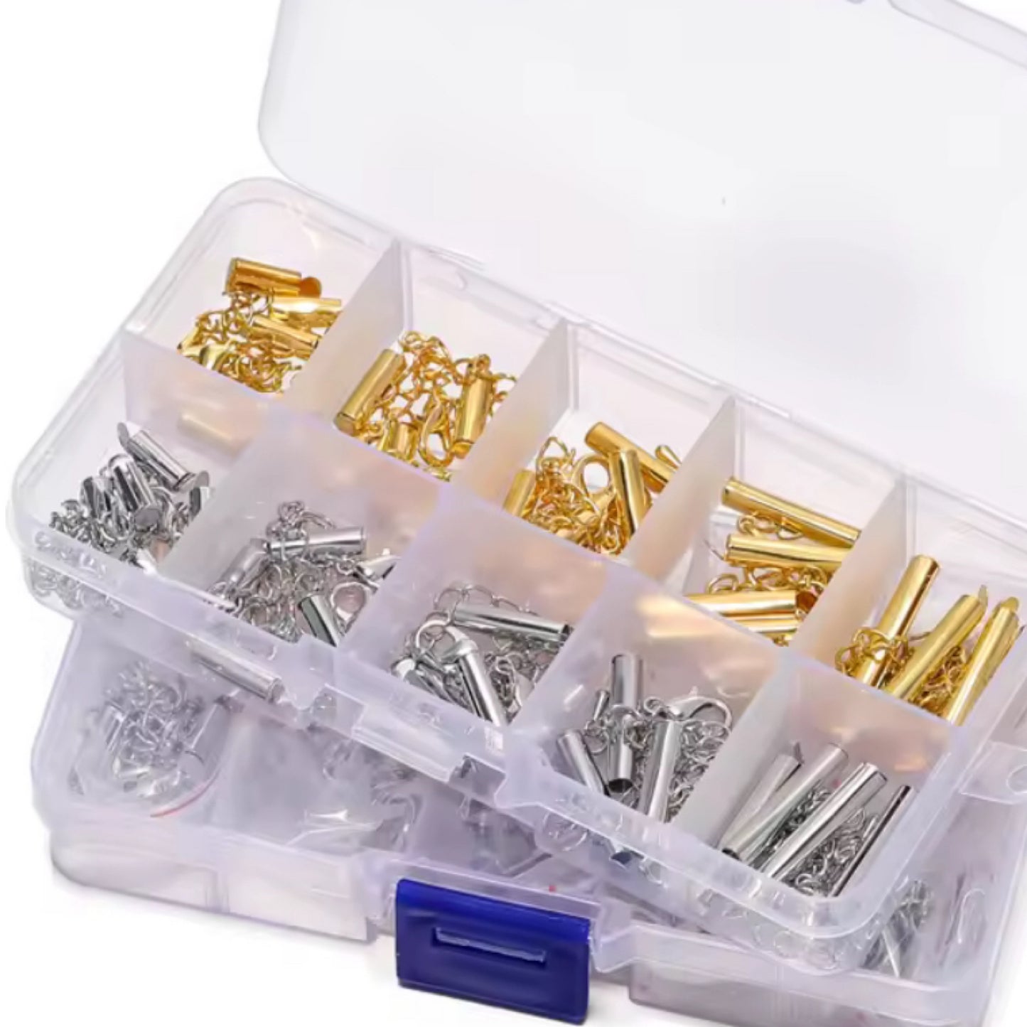 20Sets/Box 10-25mm Lobster Clasps Hooks Bracelet End Connector Slider Clasp