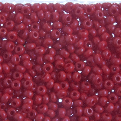 Czech Seed Bead 10/0 OP Dark Red