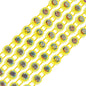 Rhinestone Banding 1yd 1row ss12 Bright Yellow Casing/ Crystal AB