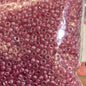 10/0 Red Clear Czech Seed Bead 42g