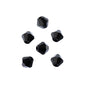 Bicone 2Strand 7in (apx64pcs) 6mm Opaque Black