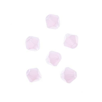 (8mm) Opaque Pink Bicone Crystal Glass (27290111-13)