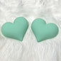Aqua heart pastel cab 27 mm (pair)