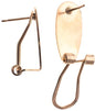 Finger nail Earring 10x20mm 25 pair