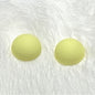 Yellow round pastel cabs 12 mm