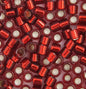 Delica 10/0 - Ruby Red Silver Lined-Dyed (0603v)