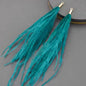 Turquoise Feather tassel