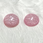 Lilac glitter round cab 16 mm