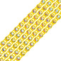 Rhinestone Banding 1yd 1row ss8 Lemon Casing/ Crystal AB