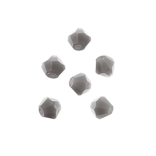 Bicone 2Strand 7in (apx96pcs) 4mm Opaque Grey