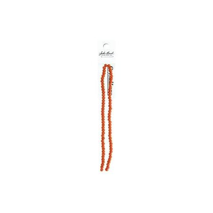 Rondelle 2 Strand 7in (apx78pcs) 4x6mm Opaque Orange