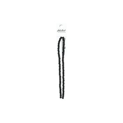 Rondelle 2 Strand 7in (apx78pcs) 4x6mm Opaque Black
