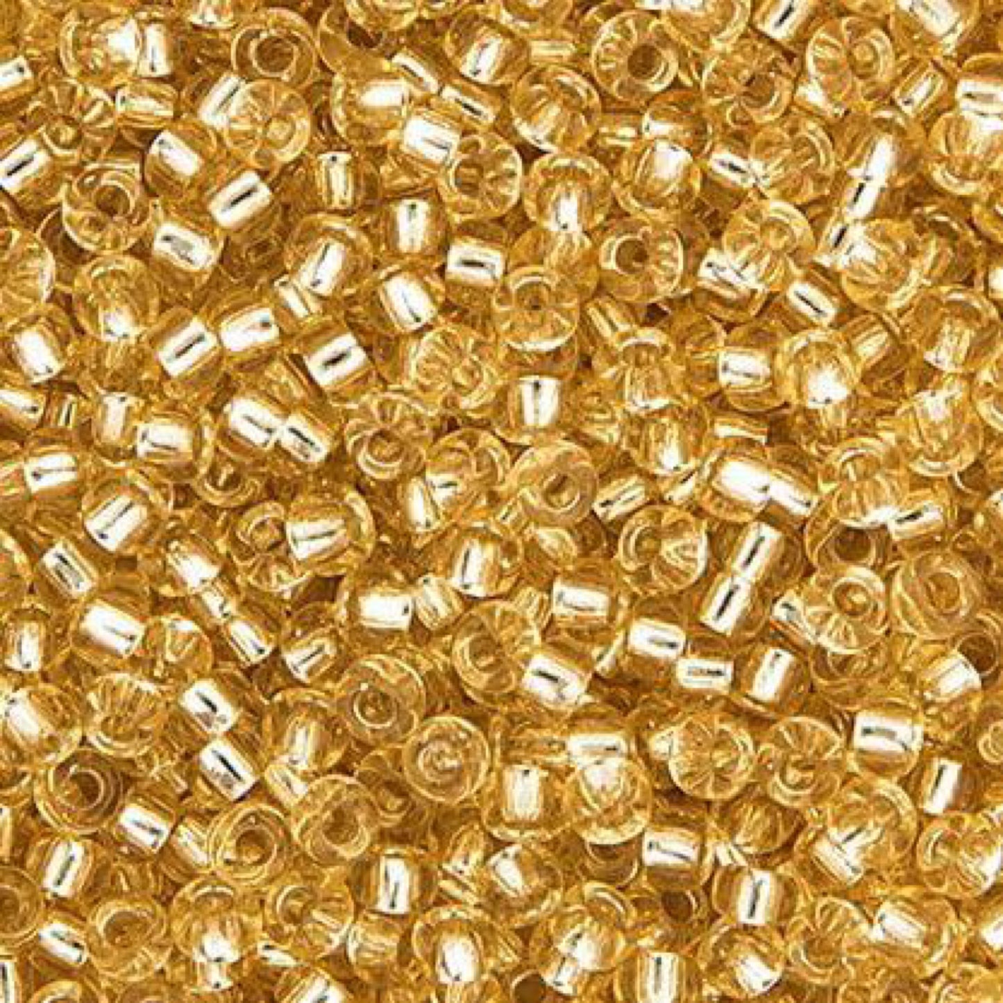 11/0 apx.22g Lt.Gold Silver Lined (0002V)