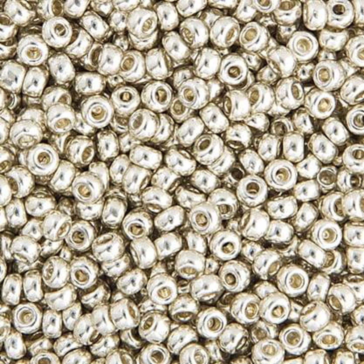 Galvanized Silver Beads for Jewelry Making 11/0