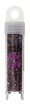 Miyuki 15/0 Delica Seed Beads RD Raspberry Metallic 5.2gms (0012V)