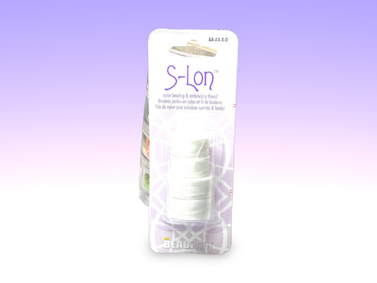 S-Lon Beadworking Thread – 2xAA white & 2xD White