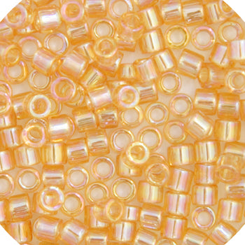 Miyuki 15/0 Delica  Rd Light Amber Transparent 5.2gms (0100V)