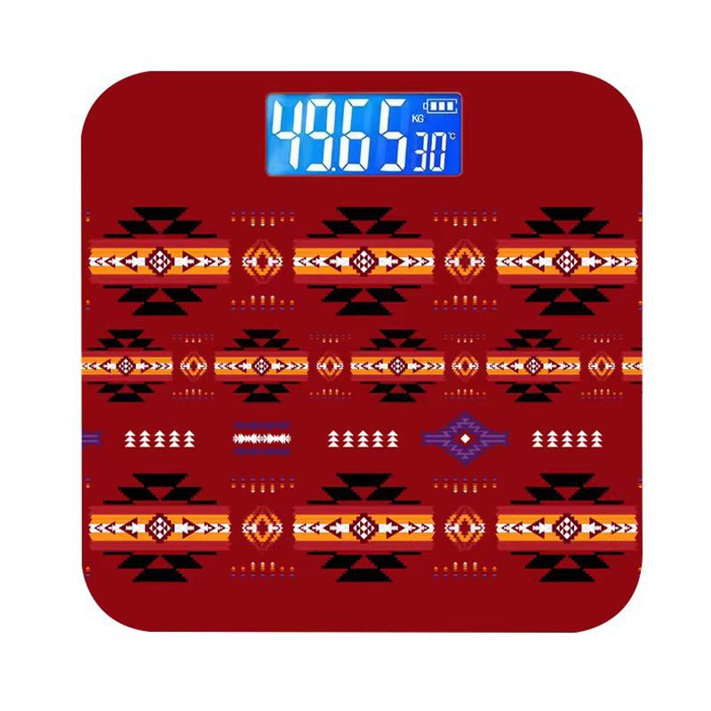 bathroom scale on tempered glass
