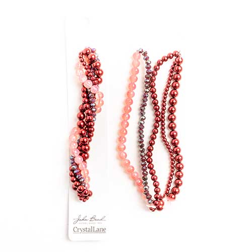 27290100-20 Twisted Bead Strands Hellebores