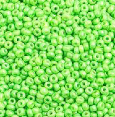10/0 Shiny Green Czech Seed 42g