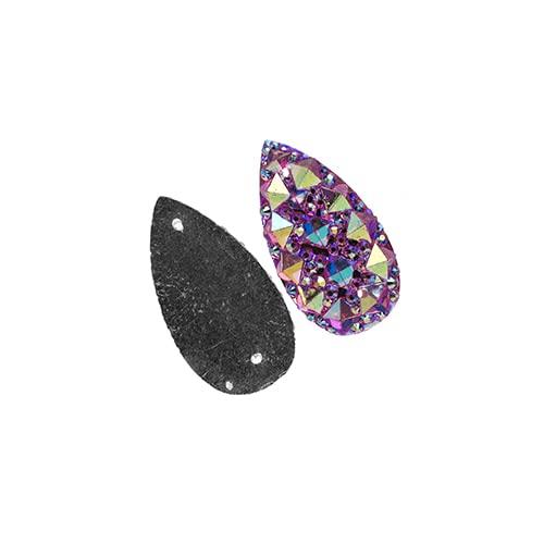 10x20mm Pink Ab Gummy Spike Drop