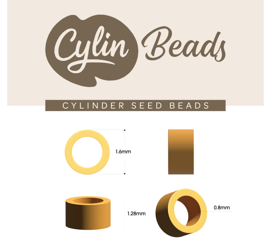 Cylin Bead 11/0 approx.23g Hank Glow in Dark - White to Turquoise (1135H)