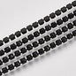 Rhinestone Cup Chains, with Spool, Jet, SS6.5