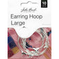 Earring Hoop LG 38mm Slv 10pc