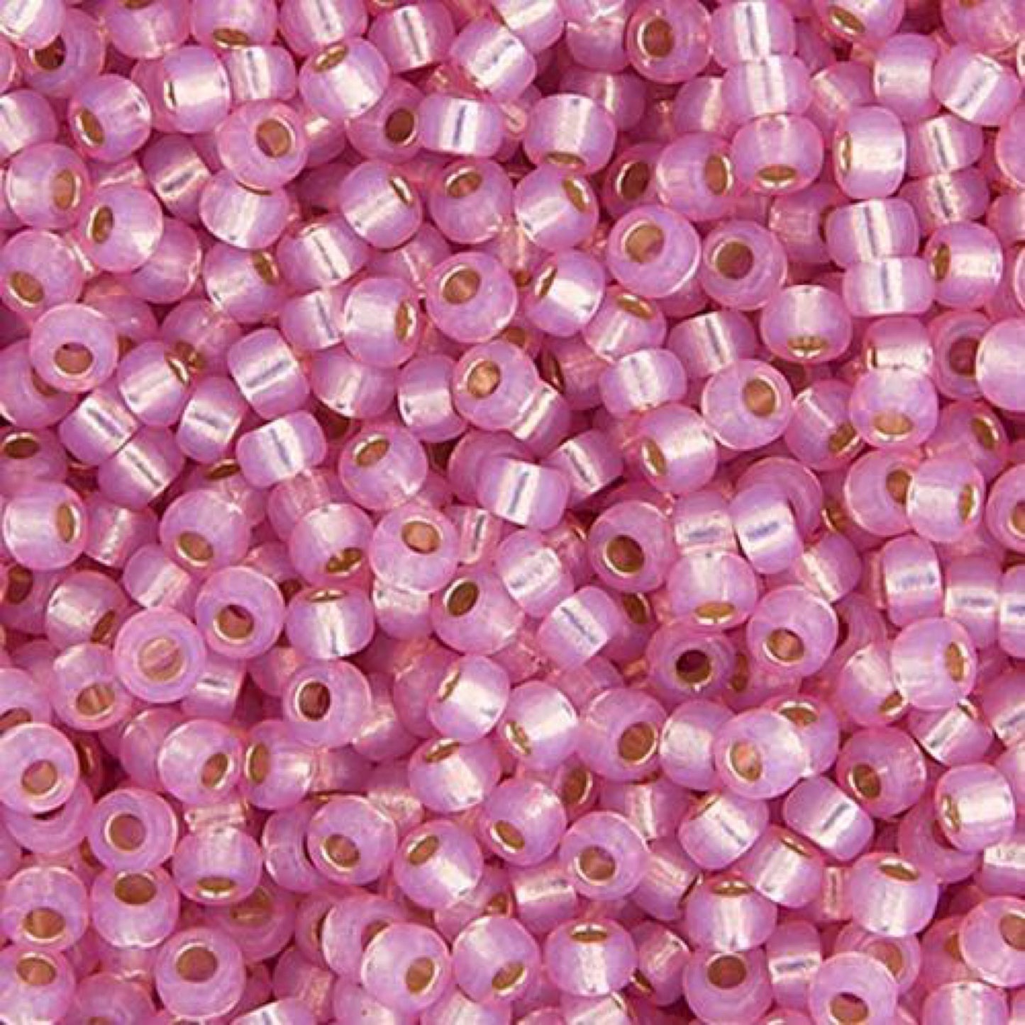 11/0 apx.22g Lt.Rose S/L Opal Dyed Alabaster (0555V)